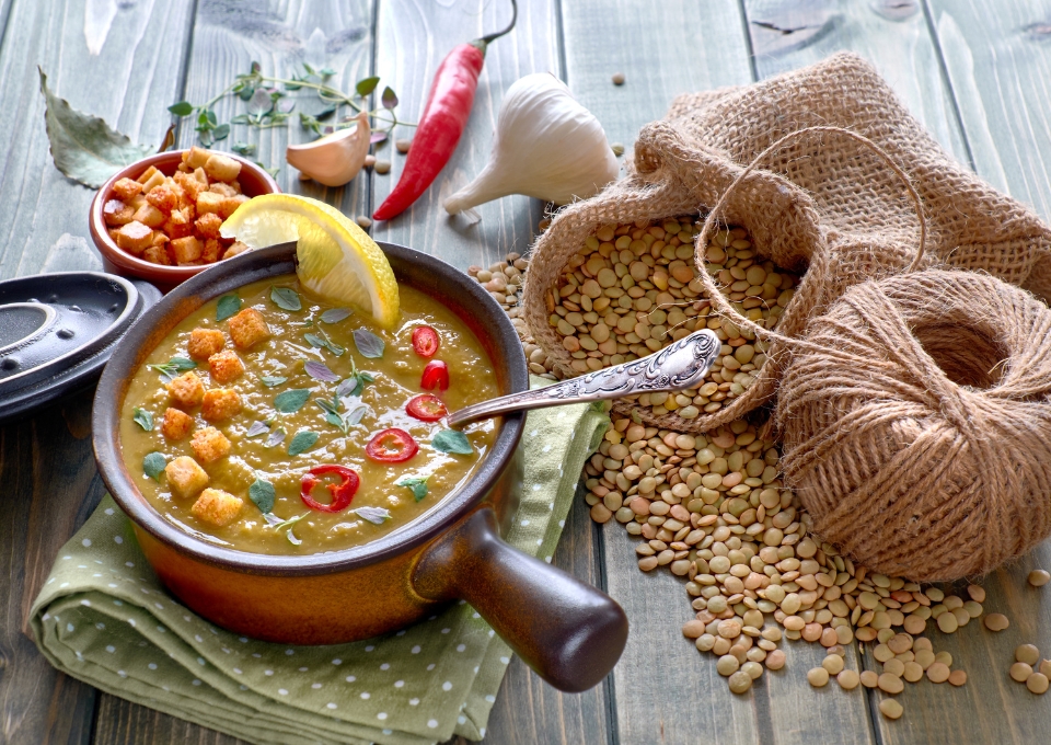 Green Chili Lentil Soup