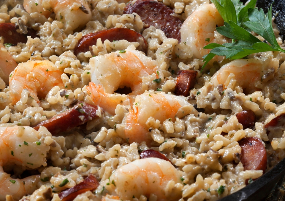 Shrimp and Mushroom Risotto