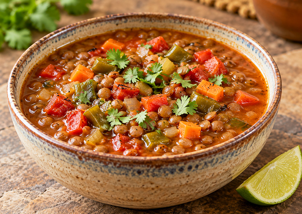 Z Green Chile Lentil Soup