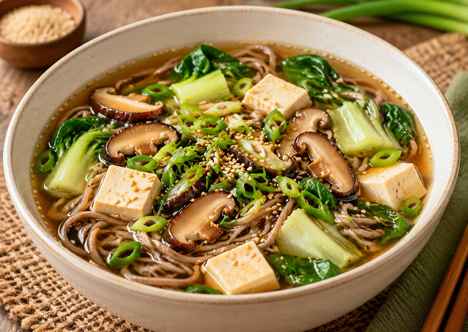 Z Asian Ginger, Mushroom & Tofu Soba Soup