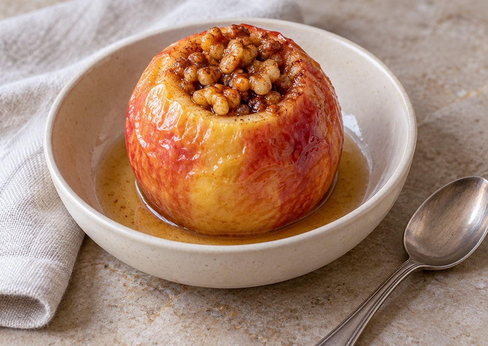 Z Baked Apples with Cinnamon & Walnuts