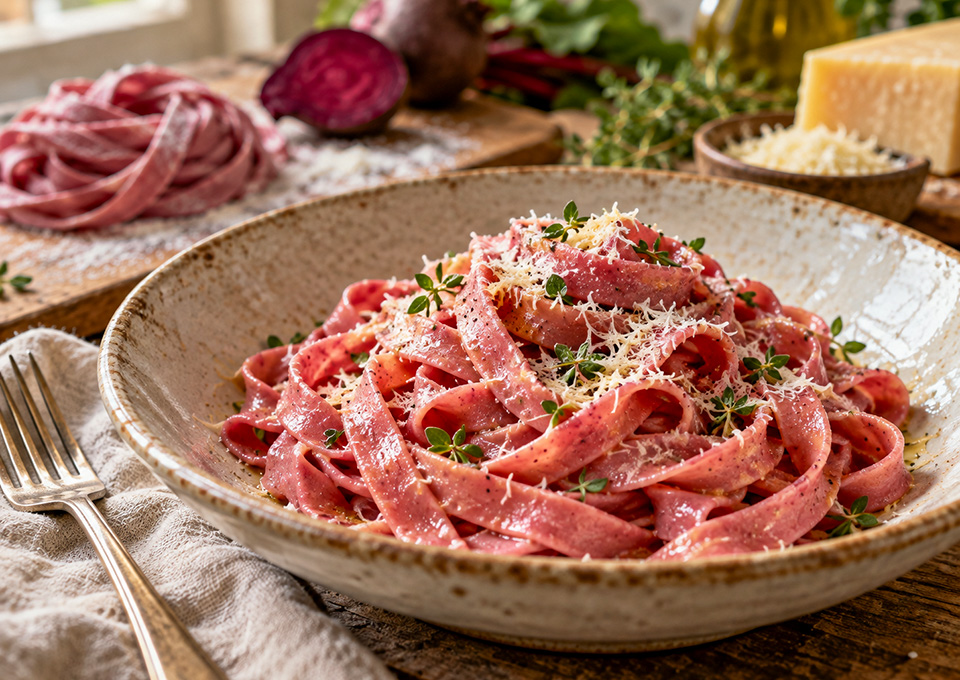 Z Beet-Tinted Fresh Pasta