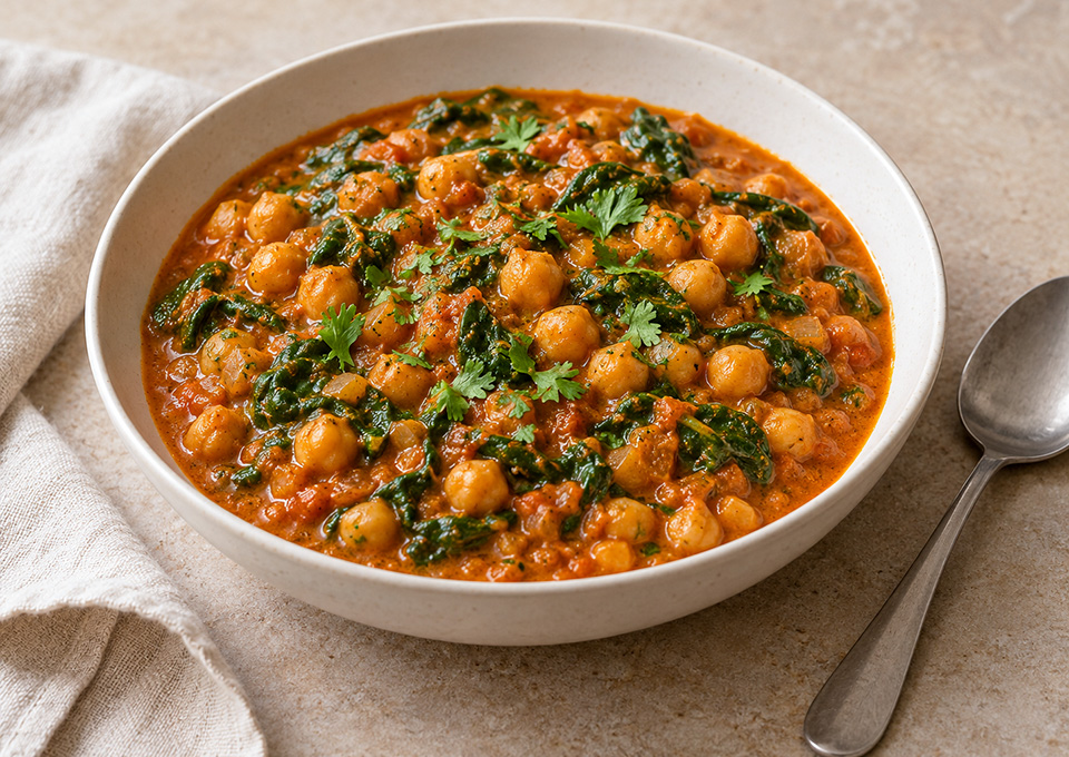 Z Chickpea & Spinach Curry