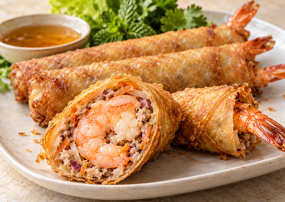 Z Crispy Pork & Shrimp Egg Rolls