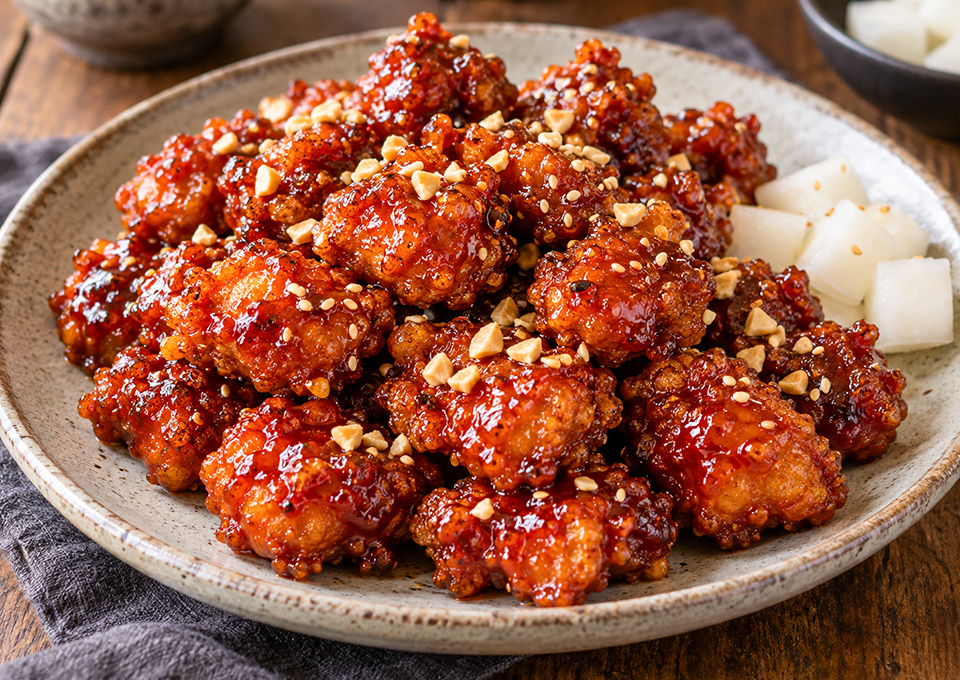 Z Dakgangjeong (Korean Sweet-Crispy Fried Chicken)