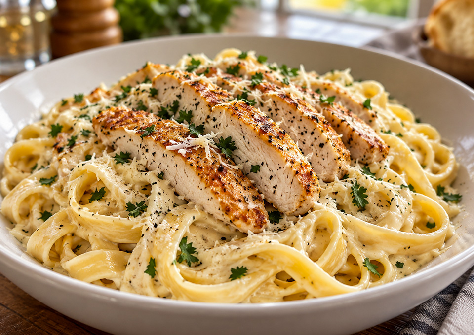 Z Fettuccine Alfredo with Chicken