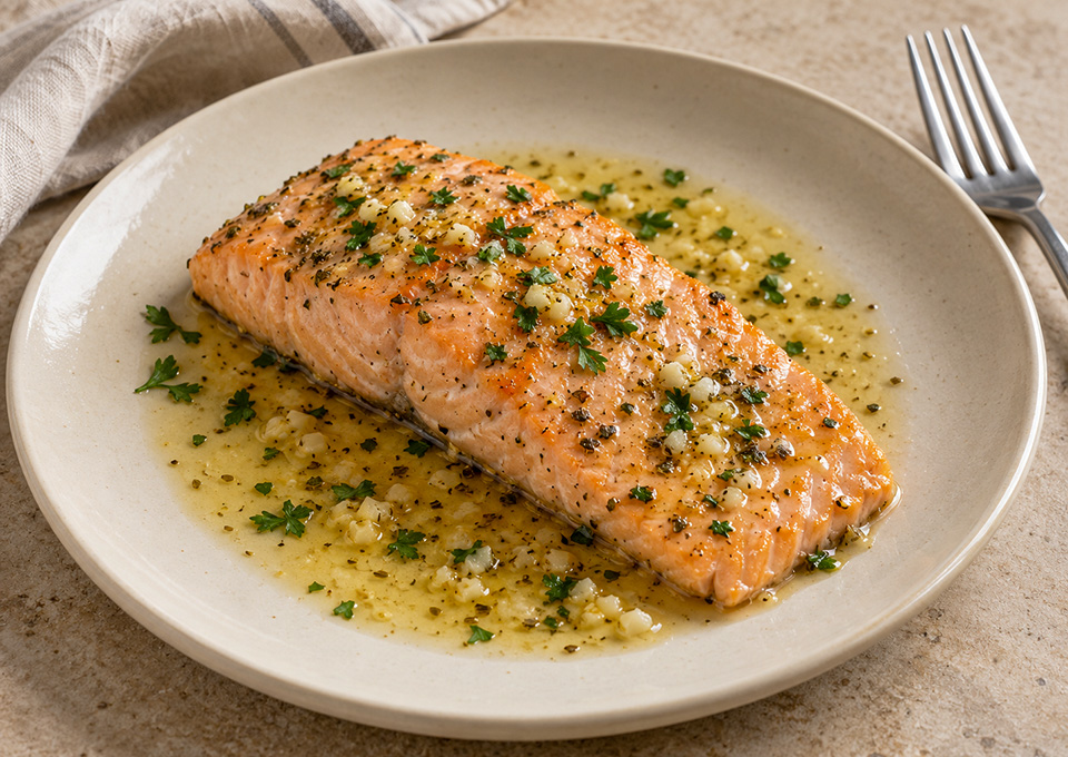 Z Lemon-Garlic Baked Salmon