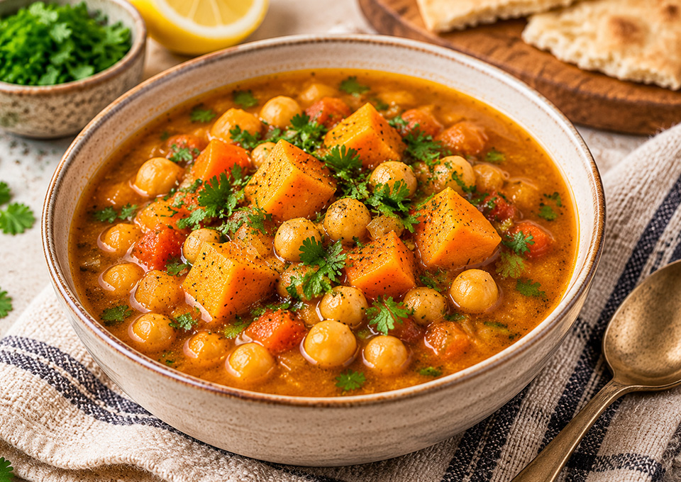 Z Moroccan Chickpea & Sweet Potato Soup