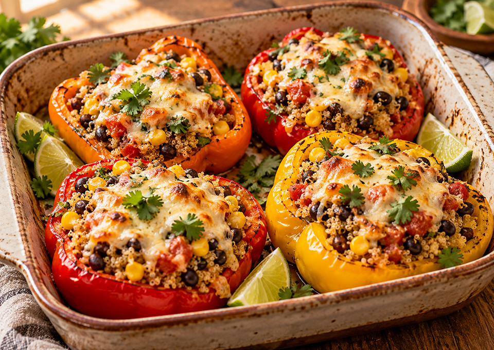 Z Southwestern Quinoa-Stuffed Peppers